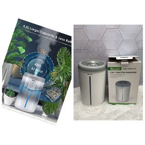 Humidifiers for Bedroom No Leaks, 4.5L Upgrade Cool Mist Humidifiers, Easy Clean